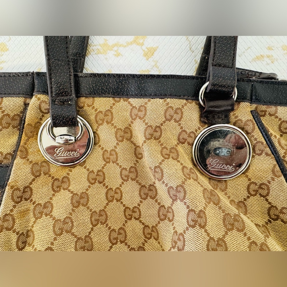 GUCCI Vintage Canvas GG Monogram Bag - Picture 10 of 12
